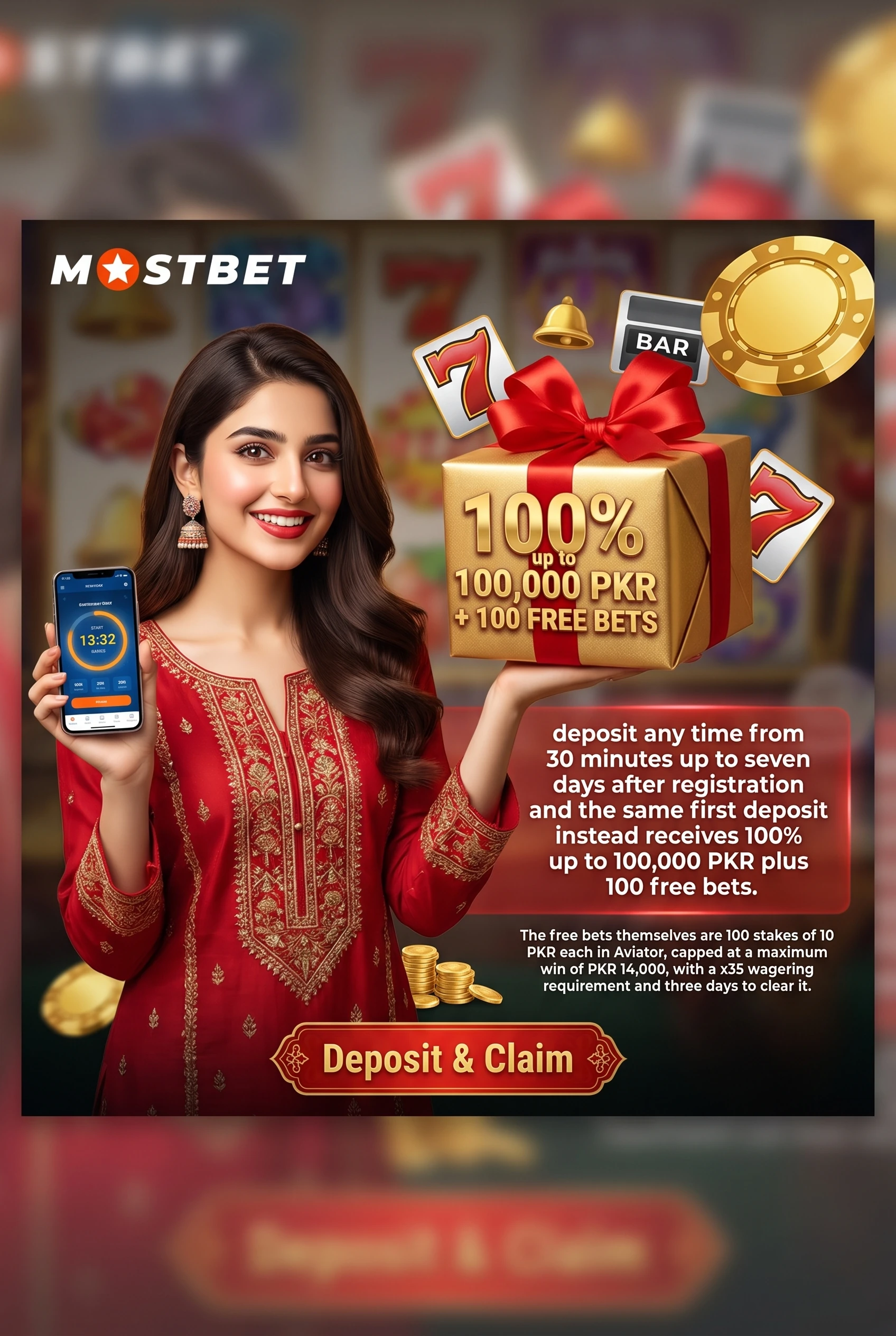Mostbet welcome bonus offer for a first deposit